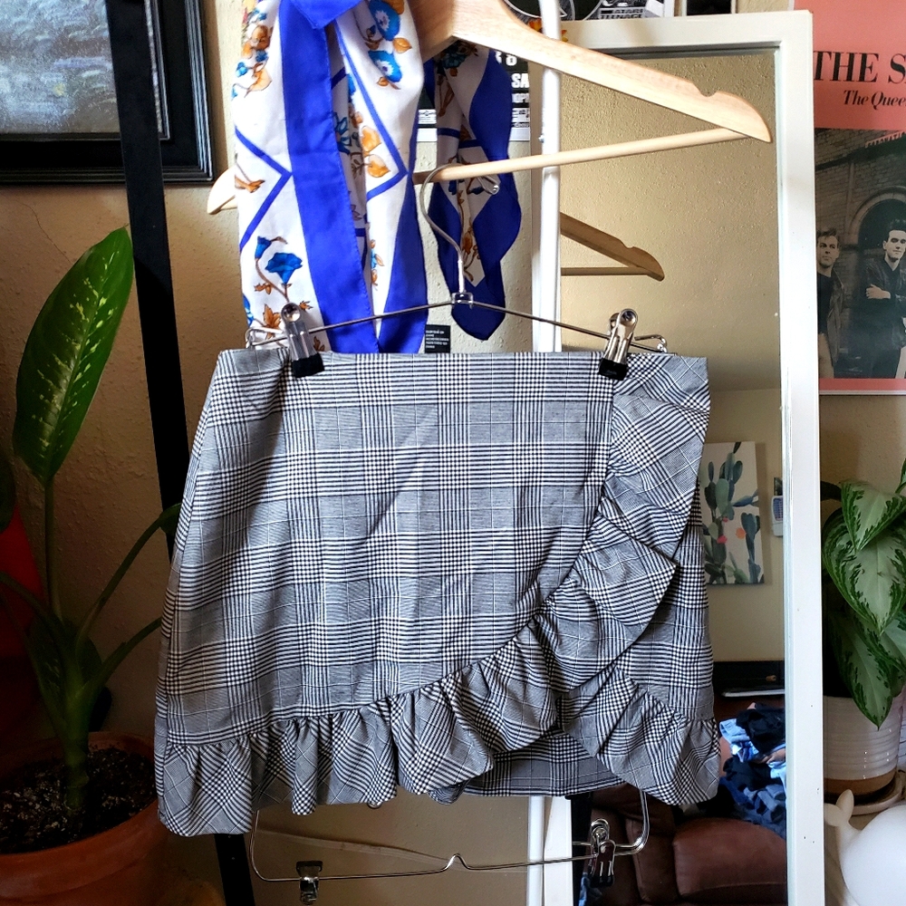 Plaid Mini Skort